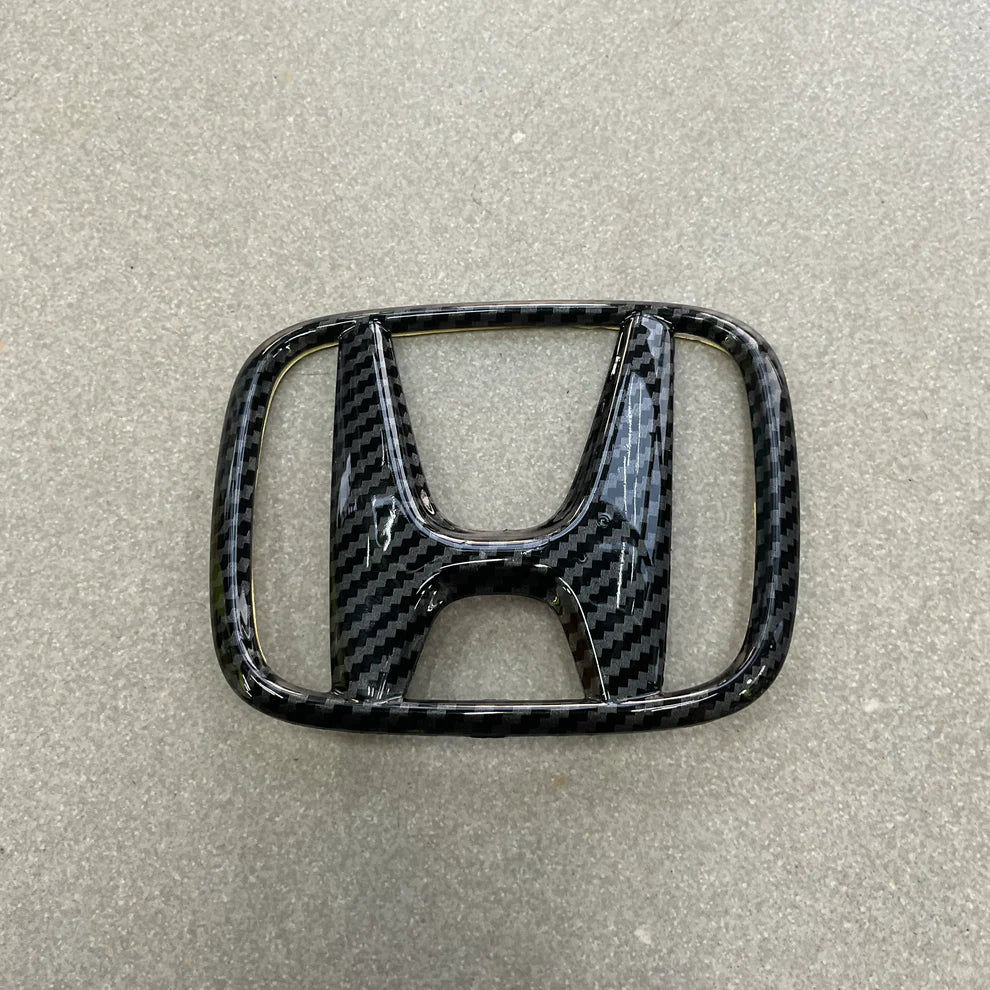 Honda Steering Carbon Fiber Logo