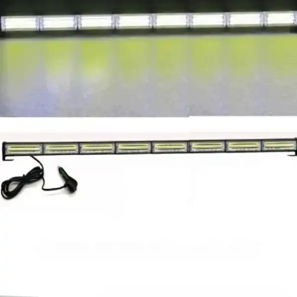 8 Bar White & Police (RED,BLUE) Dashboard Light