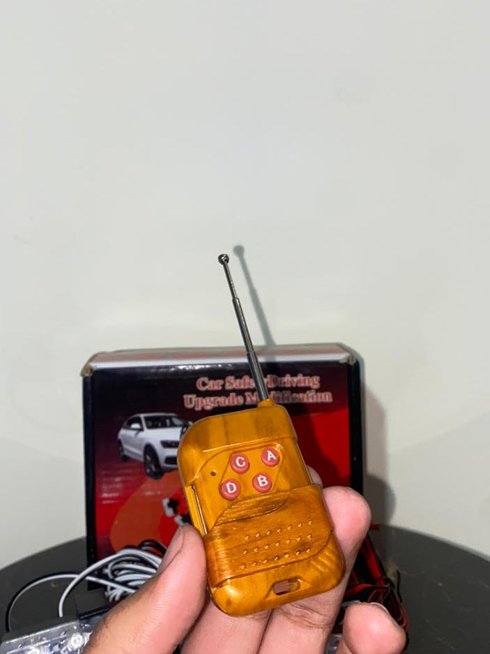 4 PCS - 2 in 1 Grill flashers POLICE (RED & BLUE) and WHITE [Remote Controlled]