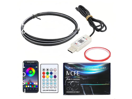 2 Pcs Car Dashboard Ambient LED Lights