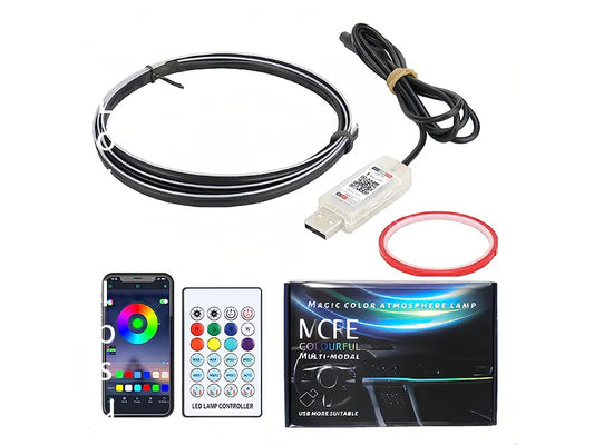 2 Pcs Car Dashboard Ambient LED Lights