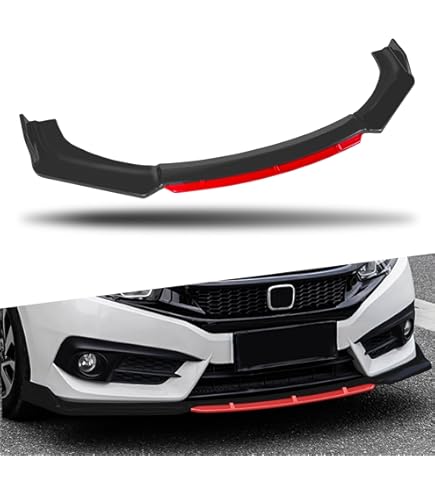 4 PCS Car Front Splitter in ABS Plastic
