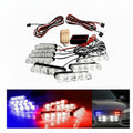 2 in 1 Grill Flashers POLICE and WHITE (Remote Controlled]