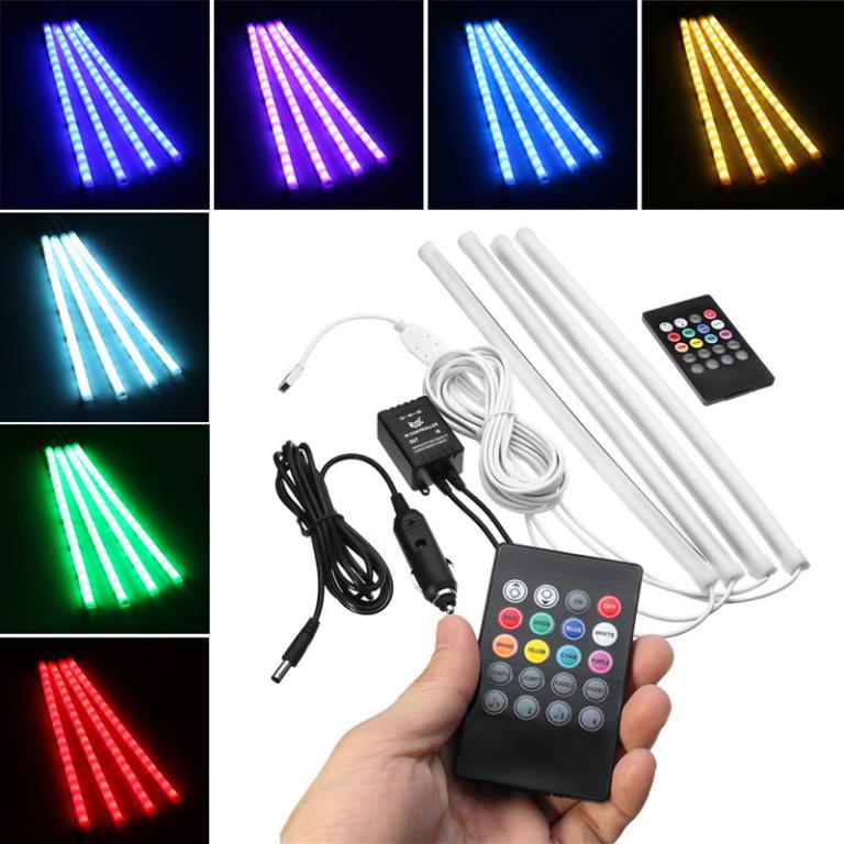 7 Color LED Car Interior Atmosphere Light (Remote Controlled)