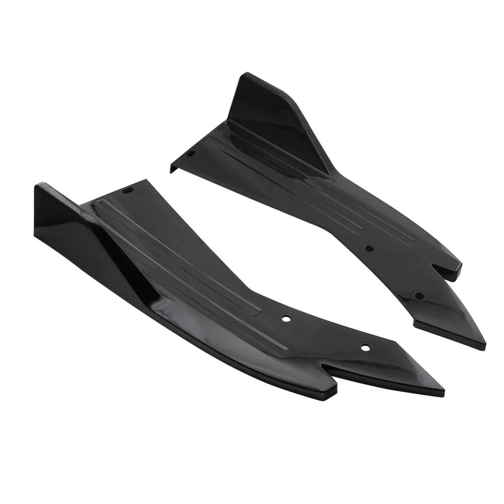 Universal Back Canards (Gloss Black) | Car Aerodynamic Accessories ...