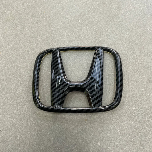 Honda Steering Carbon Fiber Logo