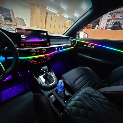 6 PCS Ambient Lights for DASHBOARD and 4 DOORS - APP controlled