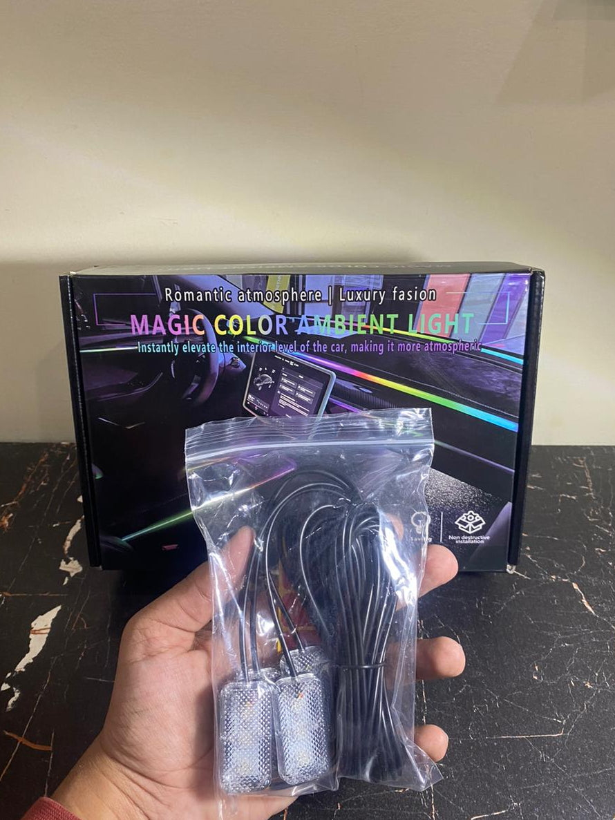 6 PCS Ambient Lights for DASHBOARD and 4 DOORS - APP controlled