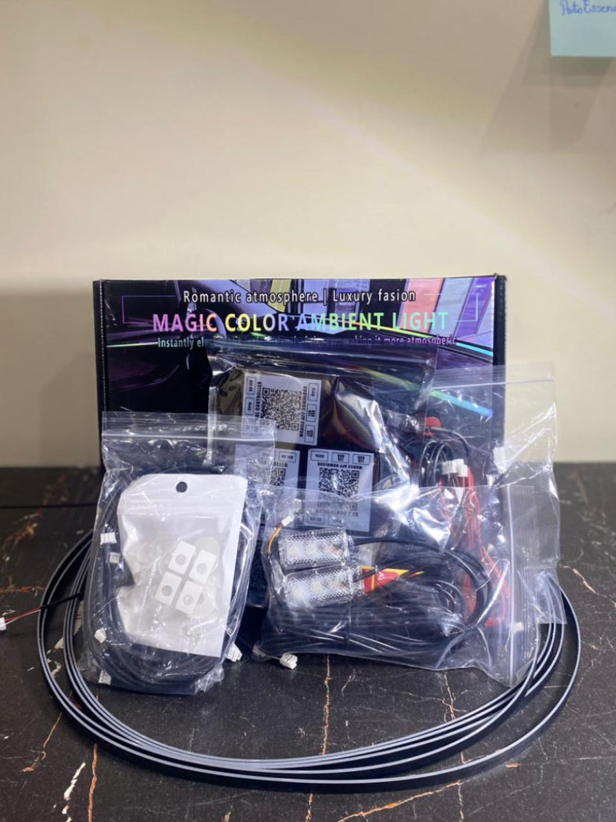 6 PCS Ambient Lights for DASHBOARD and 4 DOORS - APP controlled
