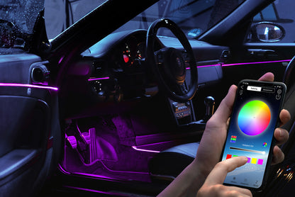 6 PCS Ambient Lights for DASHBOARD and 4 DOORS - APP controlled