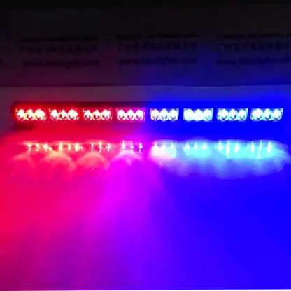 6 Bar White & Police (RED,BLUE) Dashboard Light