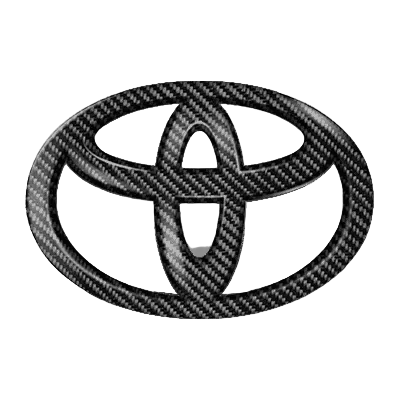 Toyota Steering Logo Carbon Fiber Style