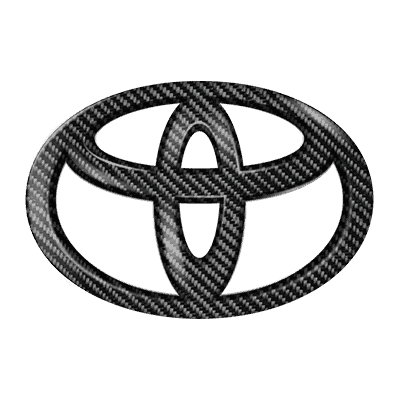 Toyota Steering Logo Carbon Fiber Style